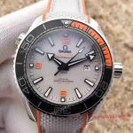 Replica Omega Planet Ocean 600 m Omega Co-axial Master 43.5 mm Grey Rubber